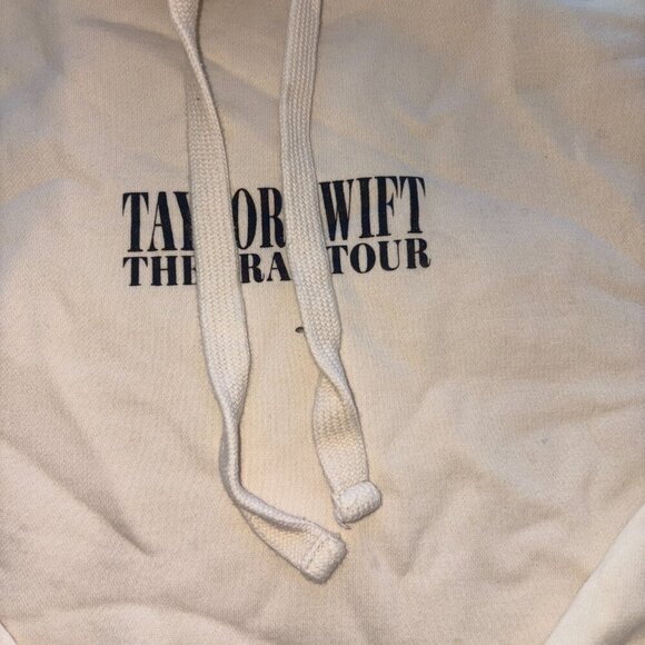 Taylor Swift The Eras Tour Official Merchandise Beige Hoodie Sweatshirt Size 2XL - Picture 6 of 12